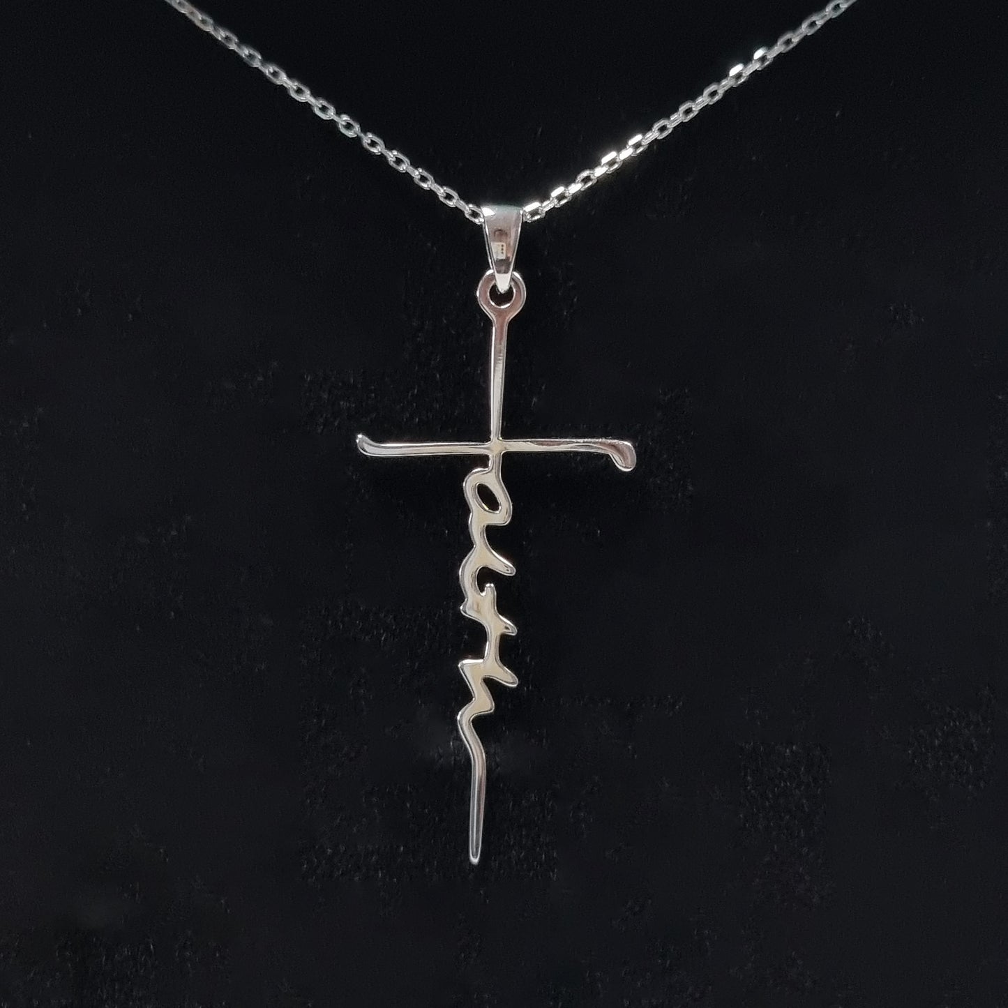 40mm Pendant Faith Christian Cross Necklace