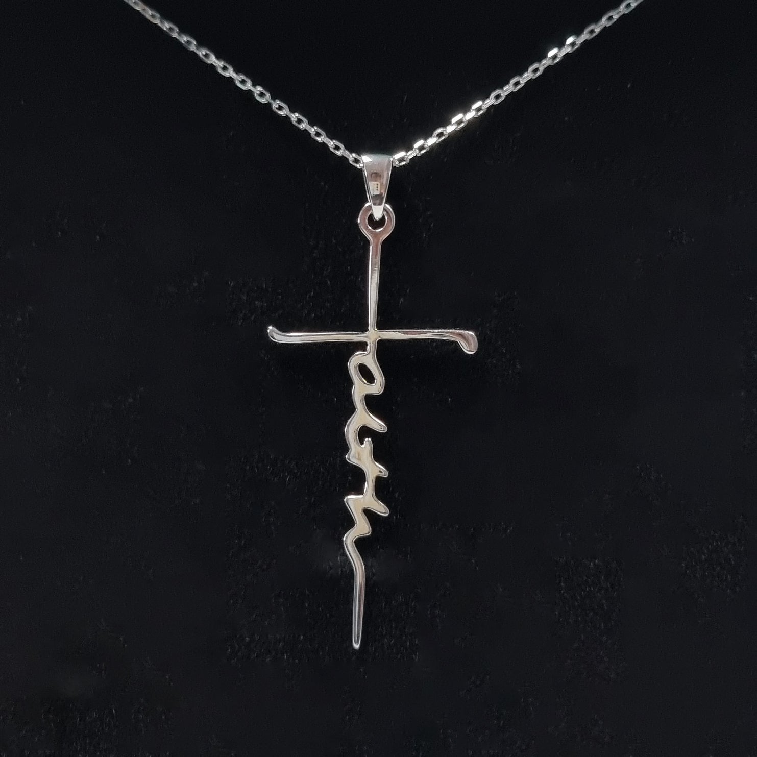 40mm Pendant Faith Christian Cross Necklace