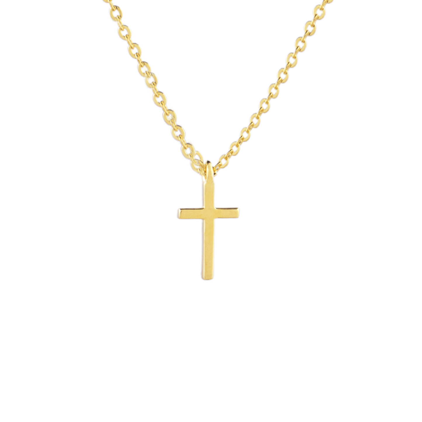 10mm Grace Cross Necklace in Gold