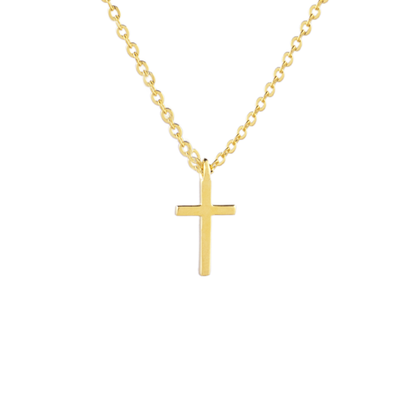 10mm Grace Cross Necklace in Gold