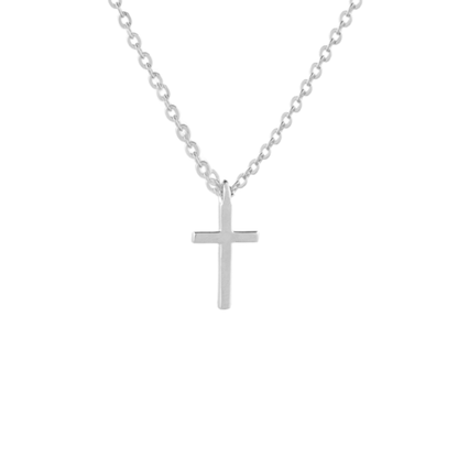 10mm Grace Cross Necklace in Silver
