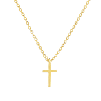 12mm Classic Cross Necklace in 925 Sterling Silver