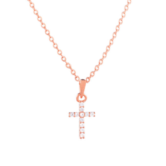 10mm Light of Faith Cross Necklace in 925 Sterling Silver - Image 3